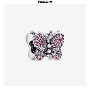Pandora Pink Pav?? Butterfly Charm